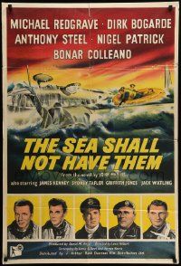6b027 SEA SHALL NOT HAVE THEM English 1sh '55 British soldiers Michael Redgrave & Dirk Bogarde!