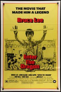6b283 ENTER THE DRAGON 1sh R79 Bruce Lee kung fu classic, the movie that made him a legend!