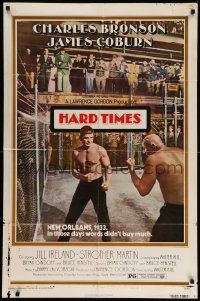 6b364 HARD TIMES style B 1sh '75 Walter Hill directed, Charles Bronson, fighting!