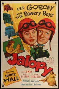 6b421 JALOPY 1sh '53 wacky racers Leo Gorcey, Huntz Hall, & The Bowery Boys!