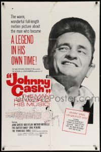 6b426 JOHNNY CASH 1sh '69 great portrait of most famous country music star!