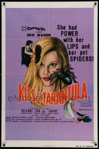 6b447 KISS OF THE TARANTULA 1sh '75 she had power with her lips and her pet spiders!