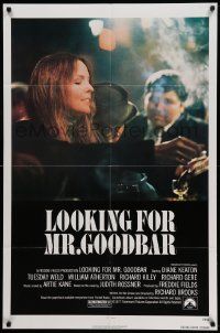 6b465 LOOKING FOR MR. GOODBAR 1sh '77 close up of Diane Keaton, directed by Richard Brooks!