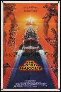 6b479 MAD MAX 2: THE ROAD WARRIOR 1sh '82 Mel Gibson returns in the title role, art by Commander!