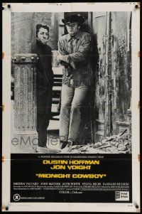6b508 MIDNIGHT COWBOY 1sh '69 Dustin Hoffman, Jon Voight, John Schlesinger classic, x-rated!