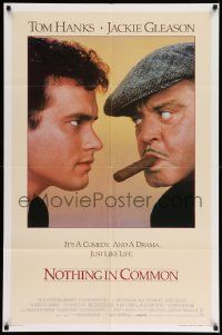 6b559 NOTHING IN COMMON int'l 1sh '86 directed by Gary Marshall, Tom Hanks & Jackie Gleason!