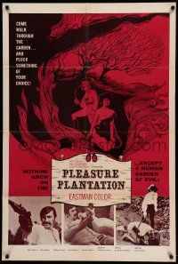 6b612 PLEASURE PLANTATION 1sh '70 Jerry Denby directed, pluck something of your choice!