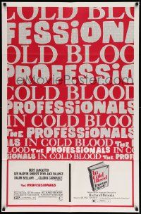 6b617 PROFESSIONALS/IN COLD BLOOD 1sh '70 Richard Brooks double-bill!