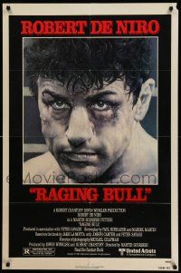 6b626 RAGING BULL 1sh '80 Martin Scorsese, Kunio Hagio art of boxer Robert De Niro!