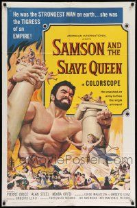6b670 SAMSON & THE SLAVE QUEEN 1sh '64 Umberto Lenzi's Zorro contro Maciste, art of Ciani!