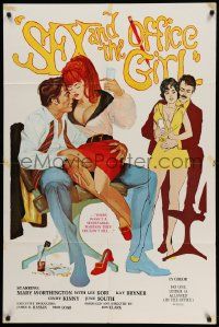 6b702 SEX & THE OFFICE GIRL 1sh '72 there wasn't a secretarial position they couldn't fill!
