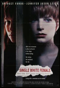 6b714 SINGLE WHITE FEMALE 1sh '92 Bridget Fonda, Jennifer Jason-Leigh, Barbet Schroeder!