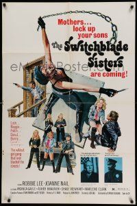 6b792 SWITCHBLADE SISTERS 1sh '75 classic wildest girl gang artwork image, The Jezebels!