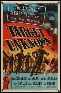 6b799 TARGET UNKNOWN 1sh '51 never before told United States Air Force secret story!