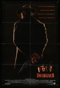 6b903 UNFORGIVEN int'l 1sh '92 gunslinger Clint Eastwood, Gene Hackman, Morgan Freeman, Harris!