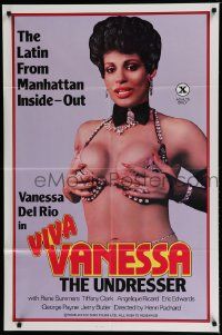 6b923 VIVA VANESSA 1sh '84 sexy Vanessa Del Rio is the Latin from Manhattan, x-rated!