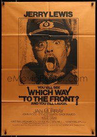 6b954 WHICH WAY TO THE FRONT int'l 1sh '70 wacky c/u of Jerry Lewis as German general w/monocle!