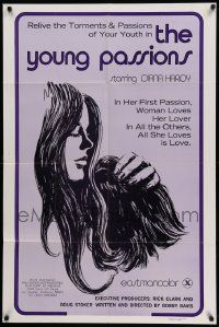 6b992 YOUNG PASSIONS 1sh '75 all she loves is love, the torments & passions of youth!
