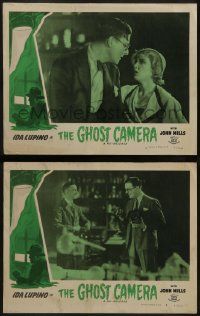 6c923 GHOST CAMERA 2 LCs R49 cool English crime images of young sexy Ida Lupino, Henry Kendall!