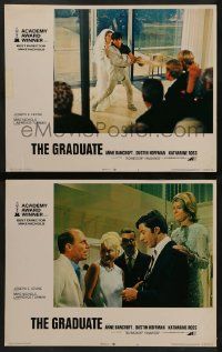 6c924 GRADUATE 2 LCs R72 Dustin Hoffman & pretty Katharine Ross, great scene on stairs!