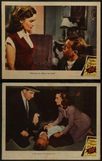 6c938 KILLER MCCOY 2 LCs '47 great images of Mickey Rooney with pretty Ann Blyth!