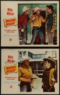 6c949 MONTANA INCIDENT 2 LCs '52 western cowboys Whip Wilson & Rand Brooks!