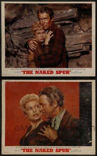 6c952 NAKED SPUR 2 LCs '53 cool close ups of James Stewart, Janet Leigh!