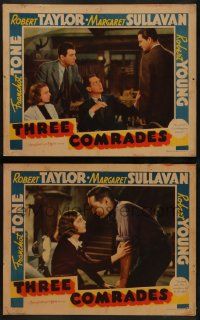 6c985 THREE COMRADES 2 LCs '38 Margaret Sullavan w/Franchot Tone, Robert Taylor & Robert Young!