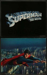 6c625 SUPERMAN 6 color from 10x13.75 to 11x14 stills '78 Christopher Reeve, Marlon Brando, Kidder!
