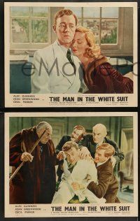 6c609 MAN IN THE WHITE SUIT 6 English LCs R50s Ealing Studios classic, young Alec Guinness, rare!