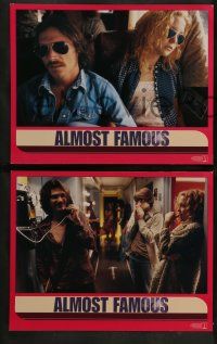 6c033 ALMOST FAMOUS 8 LCs '00 Cameron Crowe directed, pretty Kate Hudson, Philip Seymour Hoffman!