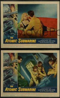 6c052 ATOMIC SUBMARINE 8 LCs '59 Arthur Franz, sexy Joi Lansing, cool underwater sci-fi!