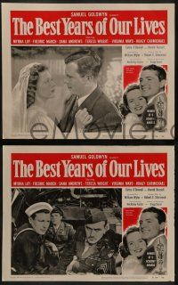 6c638 BEST YEARS OF OUR LIVES 5 LCs R54 Fredric March, Myrna Loy, Andrews, Mayo, Wright, more!