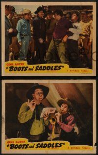 6c691 BOOTS & SADDLES 4 LCs R40s great images of cowboy hero Gene Autry & Smiley Burnette!