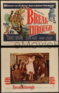 6c083 BREAKTHROUGH 8 LCs '50 David Brian, John Agar, Frank Lovejoy, World War II!