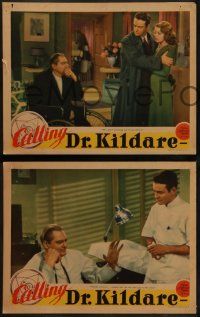 6c694 CALLING DR. KILDARE 4 LCs '39 Lew Ayres in all, Lionel Barrymore in 2, sexy Lana Turner in 1!