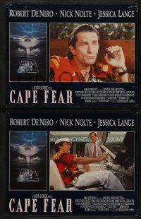 6c098 CAPE FEAR 8 LCs '91 Robert De Niro, Nick Nolte, gorgeous Jessica Lange, Juliette Lewis!