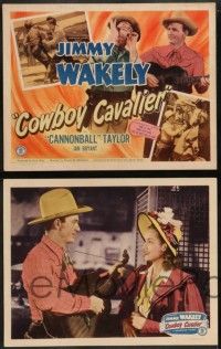 6c119 COWBOY CAVALIER 8 LCs '48 Jimmy Wakely w/guitar & Dub Cannonball Taylor!