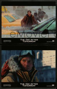 6c128 DAY AFTER TOMORROW 8 LCs '04 Dennis Quaid, wild images of huge natural disasters!