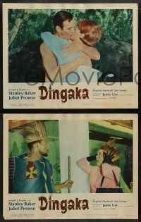 6c143 DINGAKA 8 LCs '65 Jamie Uys, Stanley Baker, Juliet Prowse, South African native tribe!