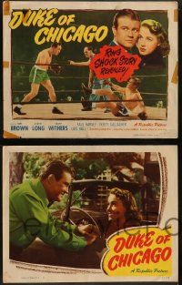 6c150 DUKE OF CHICAGO 8 LCs '49 boxing, Tom Brown, Audrey Lang, Grant Withers!