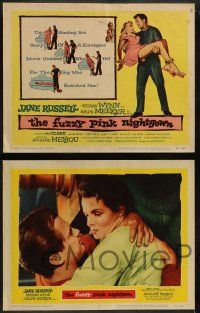 6c176 FUZZY PINK NIGHTGOWN 8 LCs '57 sexy actress Jane Russell falls for her kidnapper Ralph Meeker