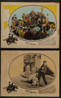 6c802 GALLOPING GALLAGHER 3 LCs '24 great images of western cowboy Fred Thomson in action!