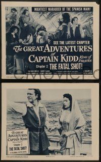 6c714 GREAT ADVENTURES OF CAPTAIN KIDD 4 chapter 2 LCs '53 serial action, The Fatal Shot!