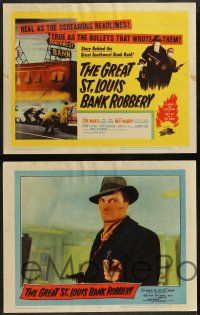 6c193 GREAT ST. LOUIS BANK ROBBERY 8 LCs '59 Molly McCarthy & Steve McQueen in his second movie!