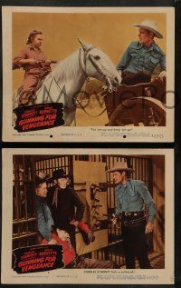 6c806 GUNNING FOR VENGEANCE 3 LCs '45 cowboy Charles Starrett as the Durango Kid!