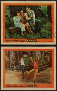 6c651 GYPSY 5 LCs '62 great images of Karl Malden, Rosalind Russell & Natalie Wood!