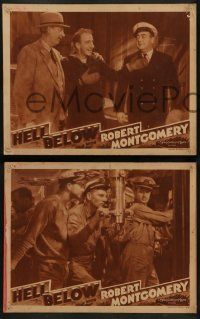 6c717 HELL BELOW 4 LCs R43 Robert Montgomery, Robert Young, Walter Huston, Jimmy Durante