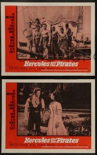 6c207 HERCULES & THE PIRATES 8 LCs '64 Sansone contro il corsaro nero, Sergio Ciani as Alan Steel!