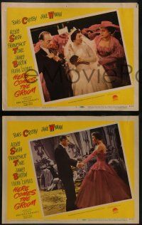 6c208 HERE COMES THE GROOM 8 LCs '51 Bing Crosby, Jane Wyman, Alexis Smith, Franchot Tone